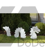 Betonowy smok - figura dekoracyjna do ogrodu 3 części