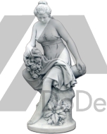 Escultura de hormigón - hermosa mujer