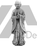 Hormigón Figurita - Buda en el jardín