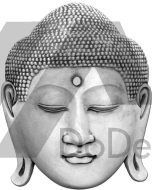 Máscara de concreto - Buda