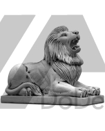 Un león rugiente - Figura decorativa