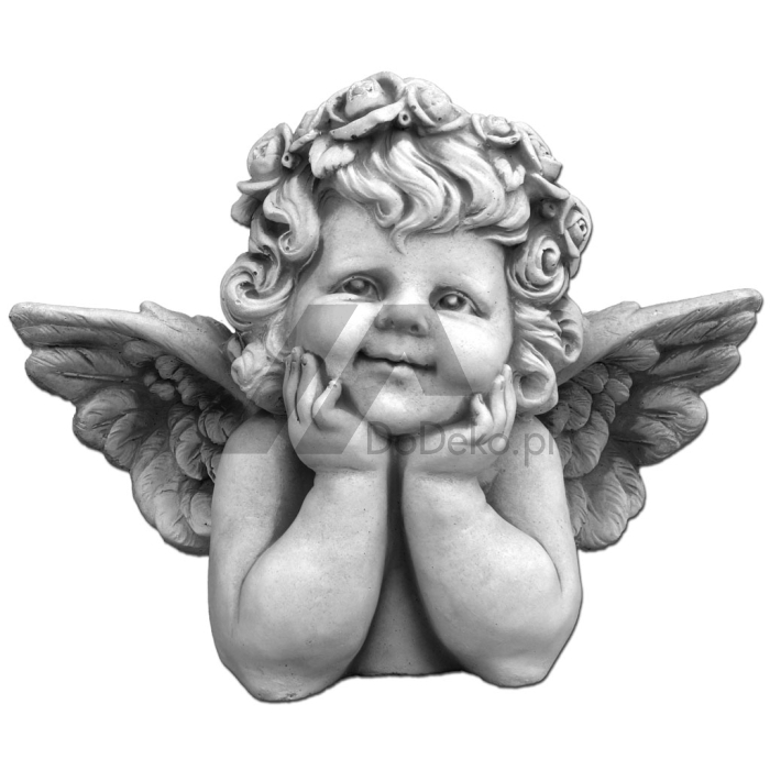 Ángel de hormigón - figura decorativa