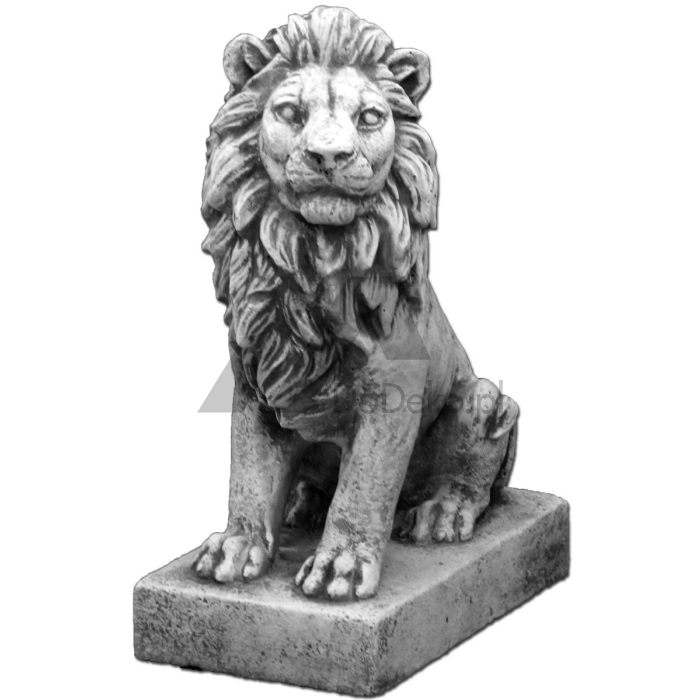Decorativo figura - un león sentado justo