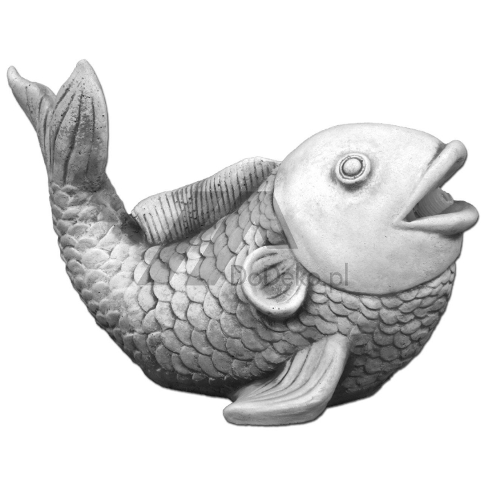 Una figura vertiendo agua - un pez