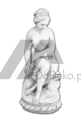 Figura ogrodowa półnagiej kobiety